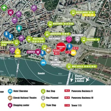 Panorama City Apartment With Free Parking Bratislava Ngoại thất bức ảnh