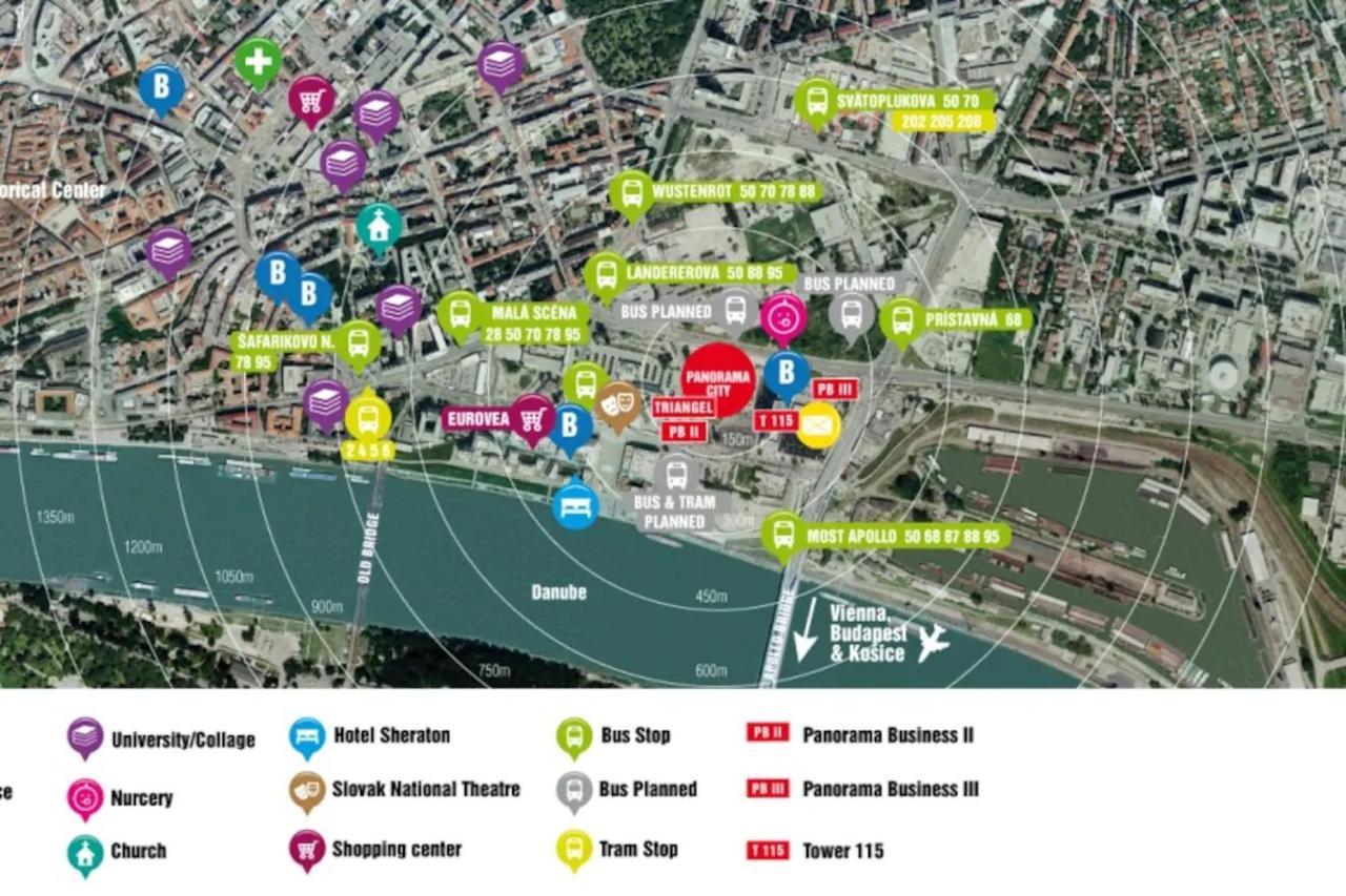 Panorama City Apartment With Free Parking Bratislava Ngoại thất bức ảnh